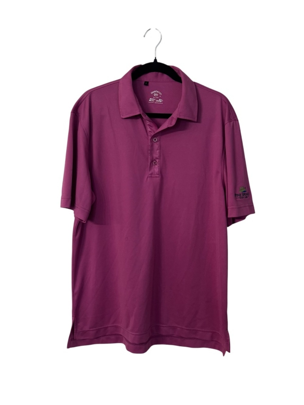 Monterey Club Men's Moisture Wicking Dry Swing Short Sleeve Golf Polo Sz L GUC